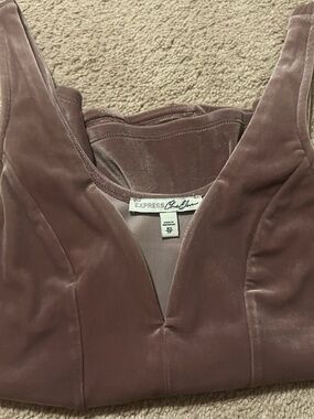 Express Mauve Velvet Tank Top